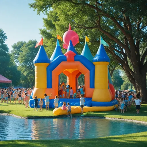 Organiser un événement inoubliable avec un château gonflable aquatique